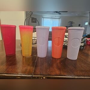 Studded starbucks cups